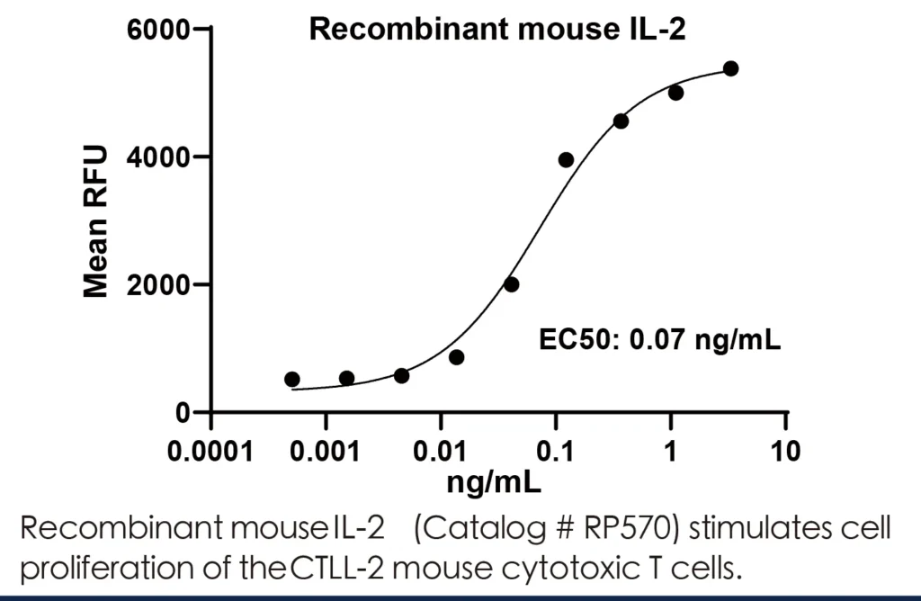 Mouse IL2 Recombinant Protein (HEK293 Expression) — Tag Free - Image 2